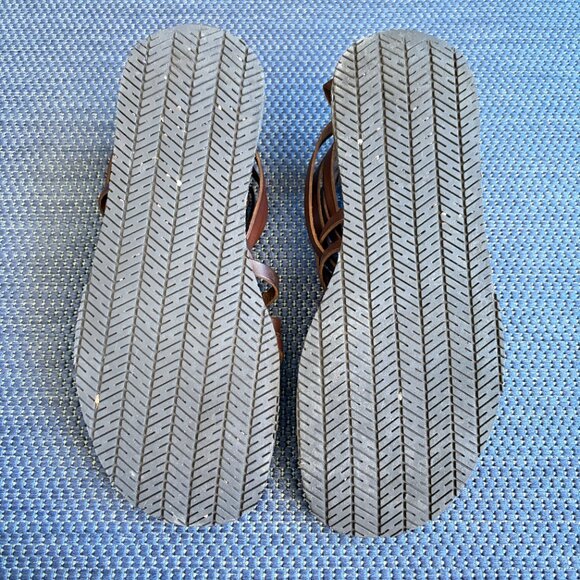 Mercanti Fiorentini Brown Leather Gladiator Sandals Men’s 10 - Pre-owned - Picture 15 of 15